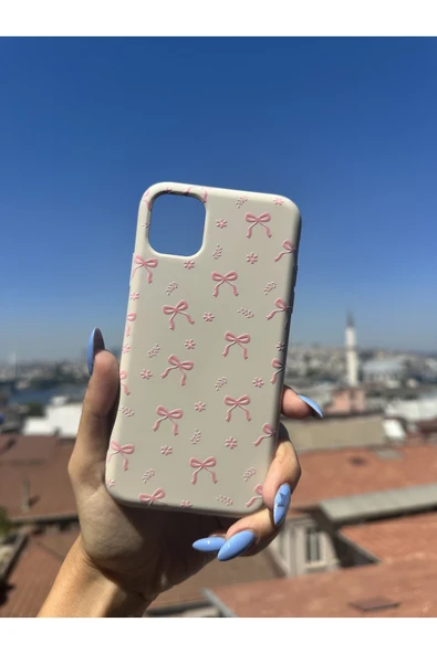 ARTEBA Global Huawei P40 Lite Uyumlu İçi Kadife Baskılı Krem Telefon Kılıfı ürün görseli 1