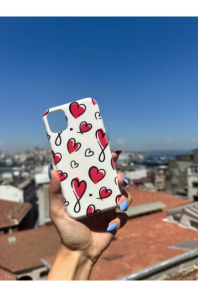 ARTEBA Global Oppo A15/A15S Uyumlu Baskılı Beyaz Telefon Kılıfı ürün görseli 1