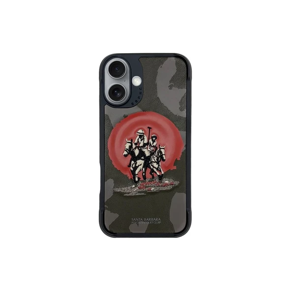 Santa Barbara Polo Racquet Club iPhone 16 Uyumlu Kılıf İşlemeli Logo Dizayn Manyetik Şarj Destekleyen Virgil Kapak ürün görseli 1