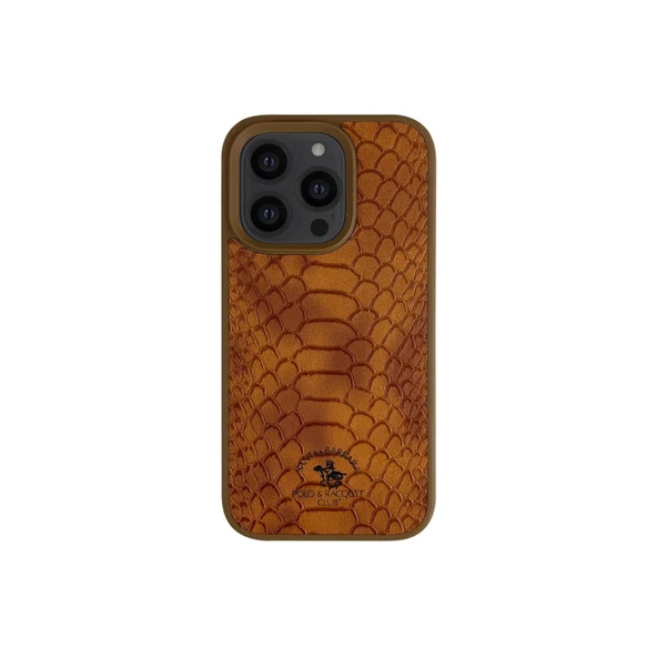 Santa Barbara Polo Racquet Club iPhone 13 Pro Kılıf Pu Deri Timsah Tasarım Business Knight Kapak ürün görseli 1