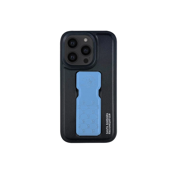 Santa Barbara Polo Racquet Club iPhone 13 Pro Kılıf Z Standlı Pu Deri İçi Süet Parker Kapak ürün görseli 1