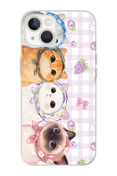 ARTEBA Global iPhone 15 Pro Max Kedi Desenli Premium Lansman Telefon Kılıfı ürün görseli 1