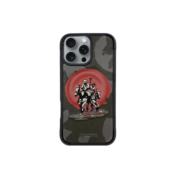 Santa Barbara Polo Racquet Club iPhone 16 Pro Max Uyumlu Kılıf İşlemeli Logo Dizayn Manyetik Şarj Destekleyen Virgil Kapak ürün görseli 1