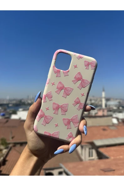 ARTEBA Global iPhone 17 Uyumlu İçi Kadife Baskılı Krem Telefon Kılıfı ürün görseli 1