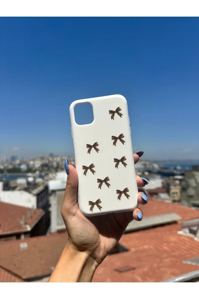 ARTEBA Global iPhone 15 Pro Uyumlu Baskılı Beyaz Telefon Kılıfı ürün görseli 1