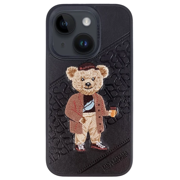 Santa Barbara Polo Racquet Club iPhone 14 Kılıf Crete 3Boyutlu PU Deri İçi Süet Kapak ürün görseli 1