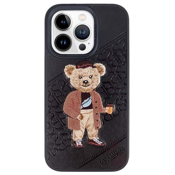 Santa Barbara Polo Racquet Club iPhone 13 Pro Kılıf Crete 3Boyutlu PU Deri İçi Süet Kapak ürün görseli 1