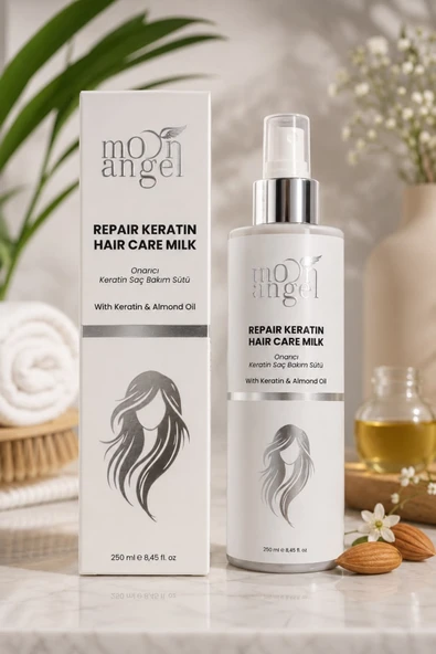 Keratin Saç Bakım Sütü Yıpranmış Saçlar İçin Onarıcı Durulanmayan Saç Bakım Spreyi 250 ml ürün görseli 1