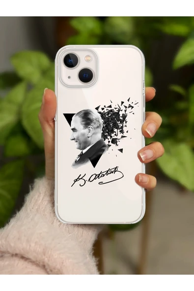 ARTEBA Global iPhone 14 Pro Max Atatürk Desenli Premium Lansman Telefon Kılıfı ürün görseli 1