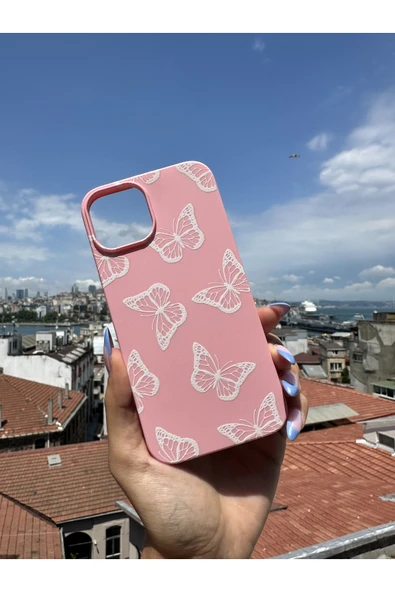 ARTEBA Global OPPO A52 Uyumlu İçi Kadife Baskılı Pembe Telefon Kılıfı ürün görseli 1