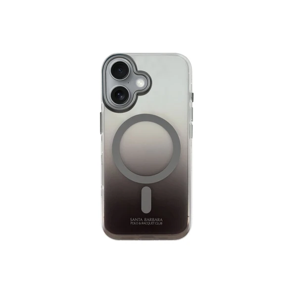 Santa Barbara Polo Racquet Club iPhone 16 Kılıf Renk Geçişli Şeffaf M-Safe Şarja Uygun Augus Kapak ürün görseli 1