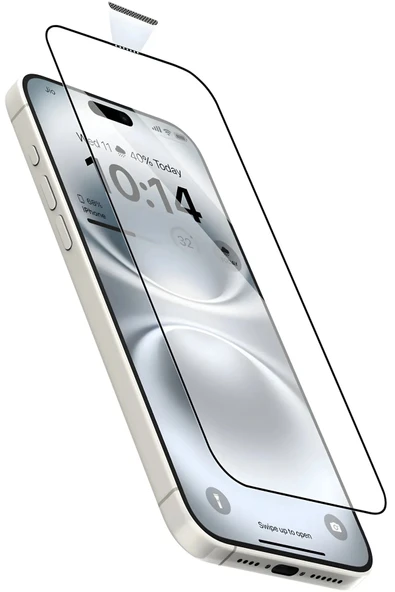 ARTEBA Global Iphone 16 PRO MAX Tam Kaplayan Ekran Koruyucu - Darbe Emici Temperli Kırılmaz Cam - Extra İnce ürün görseli 1