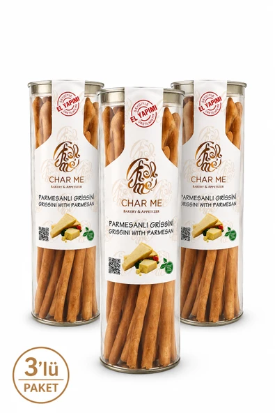 Charme Parmesanlı İtalyan Grissini 100 gr x 3 Adet ürün görseli 1