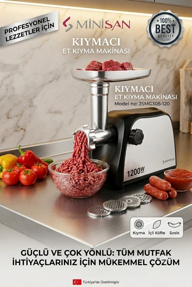Minisan Jsg305-120 Kıymacı Et Kıyma Makinesi ürün görseli 1