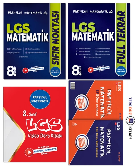 Partikül Matematik ile 8. Sınıf LGS Matematik FULL SET - 4 KİTAP ürün görseli 1