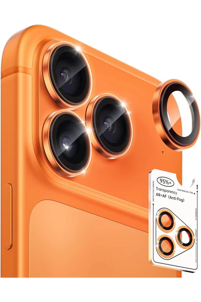 Kipgsm İphone 14 Pro Max Uyumlu Anti-Reflective Safir Lens Koruyucu Parlamaz Leke Tutmaz Kamera Koruyucu ürün görseli 1