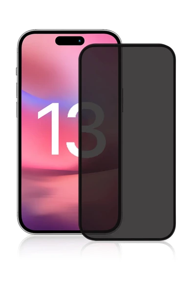 TeknoŞen İphone 13 HAYALET Cam Ekran Koruyucu Uygulamalı Aparatlı ESD anti-statik Cam 9H Ultra Dayanıklı ürün görseli 1