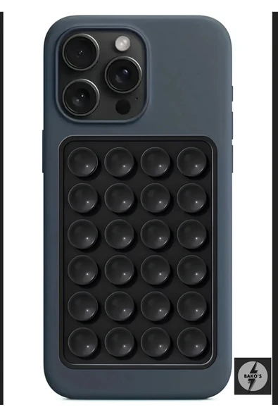 bakos Silikon Vakumlu Telefon Tutucu, Cep Telefonu için Silikon Yapışkanlı, Kaymaz Vantuz Telefon Tutucu ürün görseli 1