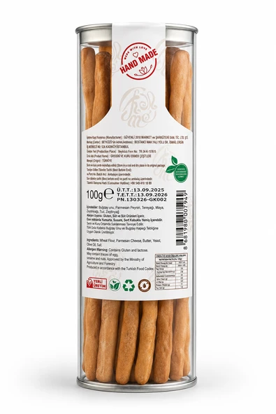 Charme Parmesanlı İtalyan Grissini 100 gr - Resim 2