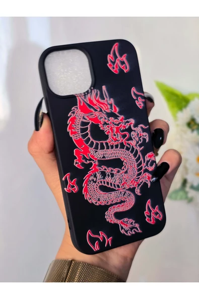 ARTEBA Global iPhone 12 Pro Max Ejderha Desenli Premium Lansman Telefon Kılıfı ürün görseli 1