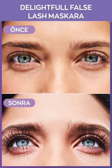 Delightfull False Lash Maskara 10 Ml. Lava Brown - Resim 5