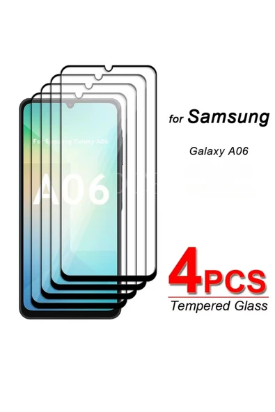 Hatreds Galaxy A06 Uyumlu 5D Tam Kaplayan Cam Ekran Koruyucu ( 4 Adet ) ürün görseli 1
