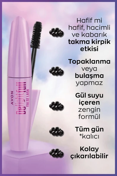 Delightfull False Lash Maskara 10 Ml. Lava Brown - Resim 4