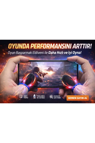 Hayatı Kolaylaştıran Ürünler Bibizde Oyun Başparmak Eldiveni – Terlemez, Kaymaz, Hassas Dokunuş – Oyun Arttırıcı (1 Çift) ürün görseli 1
