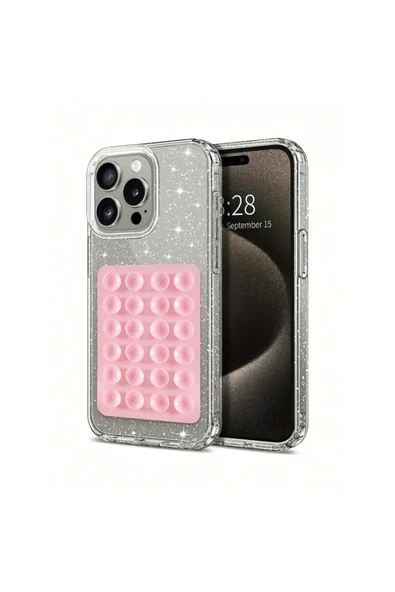 UZMANLAR Silikon Vantuzlu Telefon Tutacağı 24 Vantuzlu 1 Paket Yapışkanlı Cep Telefonu Tutucu Mıknatıslı Çok ürün görseli 1