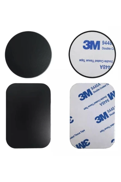 ucuzmi 2adet Telefon Araç Içi Tutucu Stant Metal Plaka Magnetic Mıknatıslı Tutucular Için Metal Saç Seti 3m ürün görseli 1