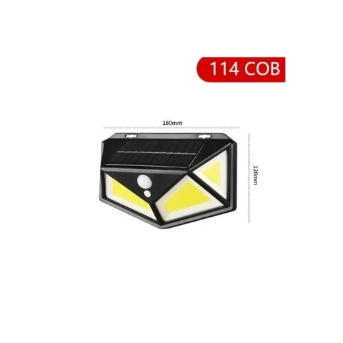 Hareket Sensörlü Bahçe Lambası 114 Led 3 Mod ürün görseli 1