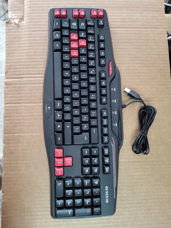 Logitech G103 USB Q Klavye Oyun & Günlük Kullanım  2. EL SORUNSUZ ürün görseli 1
