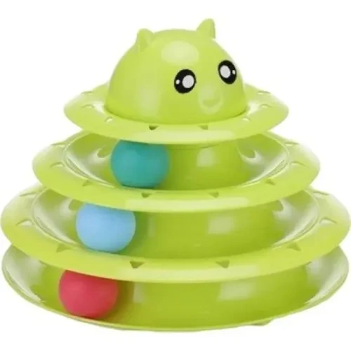 3 Katlı Kedi Oyuncağı Turntable Cat Toy - Resim 4