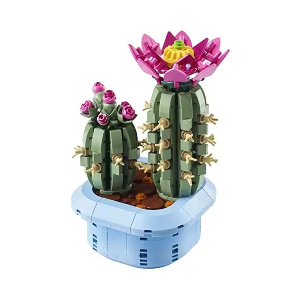 11509 Botanicals Çiçekli Kaktüs 482 parça +9 yaş ürün görseli 1