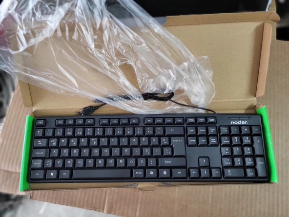 Hadron NODAR  ND816 Usb Kablolu Standart Q Klavye Siyah ürün görseli 1