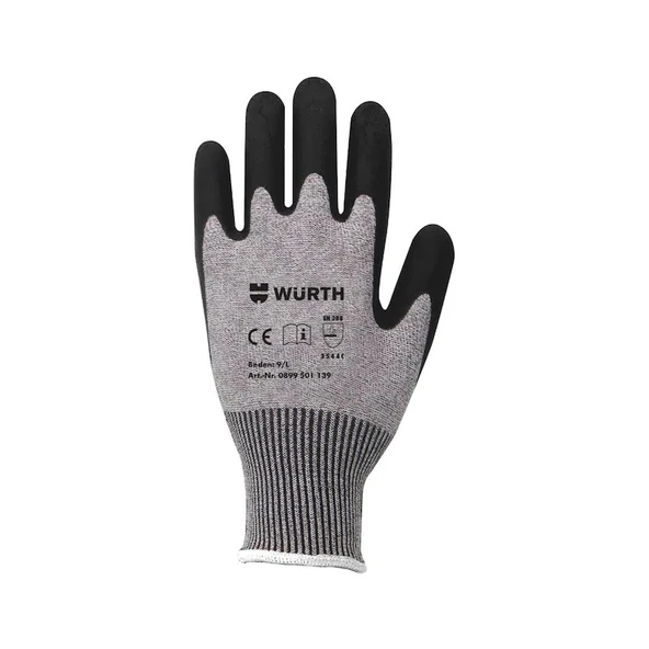 WÜRTH Kesilmeye Dayanıklı İş Güvenliği Eldiven 10/XL - EN 388:2016 Sertifikalı Koruma ürün görseli 1