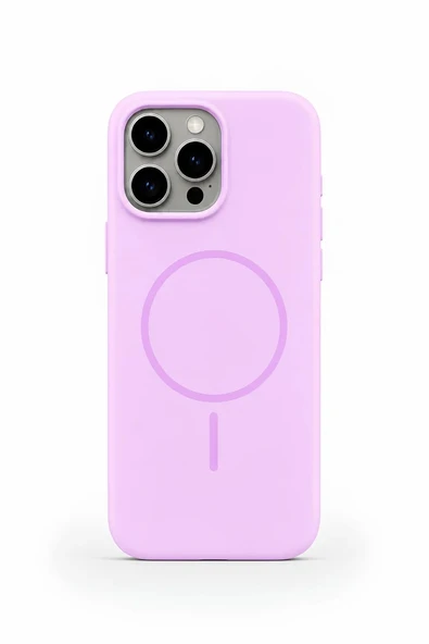 iPhone 16 Pro Max Mag Core Akıllı MagSafe Animasyonlu Silikon Kılıf Lila ürün görseli 1