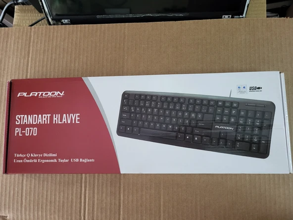 PLATOON PL -070 USB KLAVYE TÜRKÇE Q ürün görseli 1