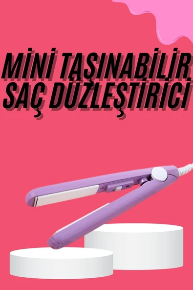 Saç Düzleştirici Pürüzsüz Parlaklık Seyahat Tipi Taşınabilir Seramik Kaplama ürün görseli 1