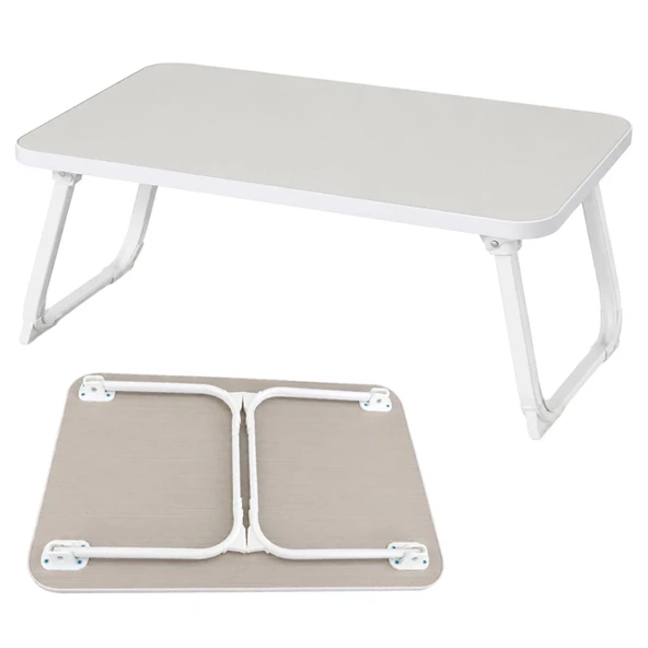 Sunup SN-29694 Katlanabilir Laptop Masası ve Yatak Koltuk Üzeri Tepsisi Beyaz 70x48cm ürün görseli 1
