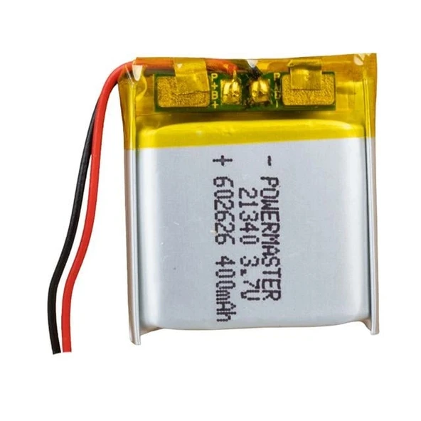PowerMaster 602626 3.7 Volt 400 Mah Lityum Polimer Pil ürün görseli 1