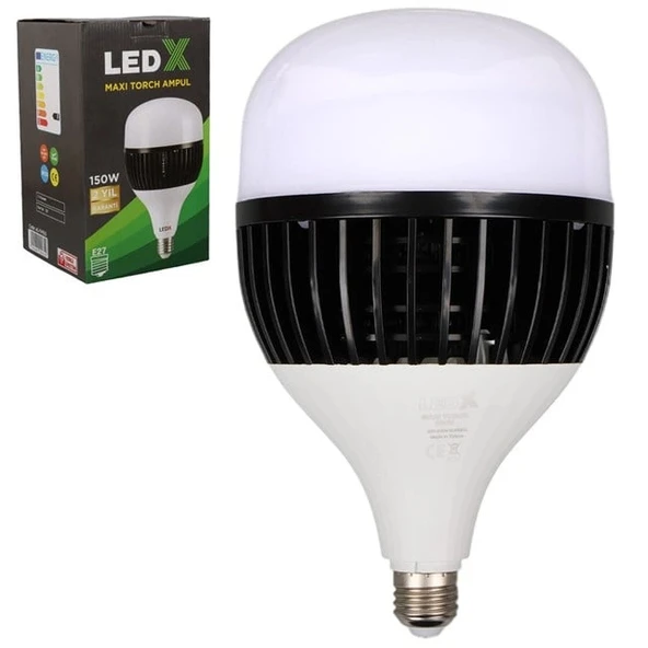 LedX AL-TH150 Akım Korumalı 150 Watt 13500 Lümen E27 Beyaz Maxi Kristal Torch Led Ampul ürün görseli 1