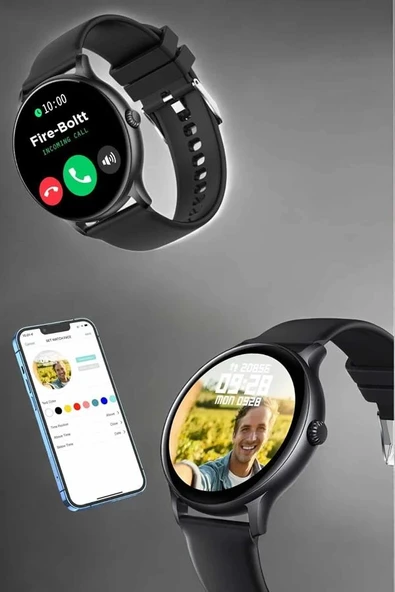 Akıllı Saat Sesli Görüşme Bluetooth Bağlantılı 3 Kordonlu - Resim 3