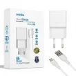 Weko WK-21434 2.1 Amper Telefon Şarj Adaptörü + Micro USB Kablo ürün görseli 1