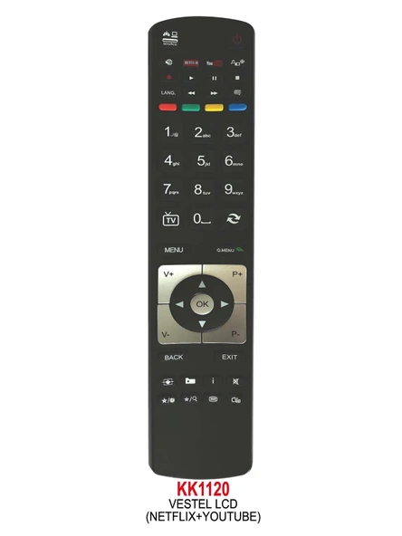 VESTEL LCD (NETFLIX+YOUTUBE) KUMANDA - SWAT KK1120 ürün görseli 1