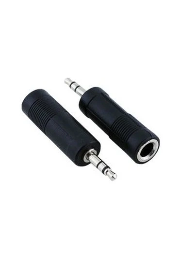 3.5 MM Stereo Erkek -6.3 MM Stereo Dişi Çevirici ürün görseli 1
