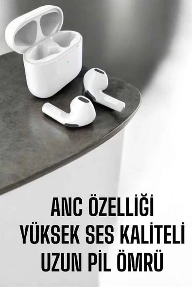Yeni Nesil Pro Bluetooth Kulaklık Uzun Pil Ömrü Beyaz ürün görseli 1