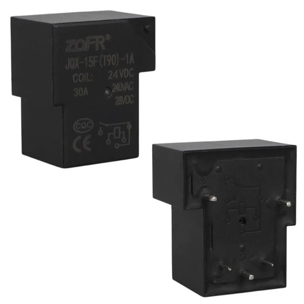 24V 30A 5 Pin Röle (JQX-15F-T90-24VDC) ürün görseli 1