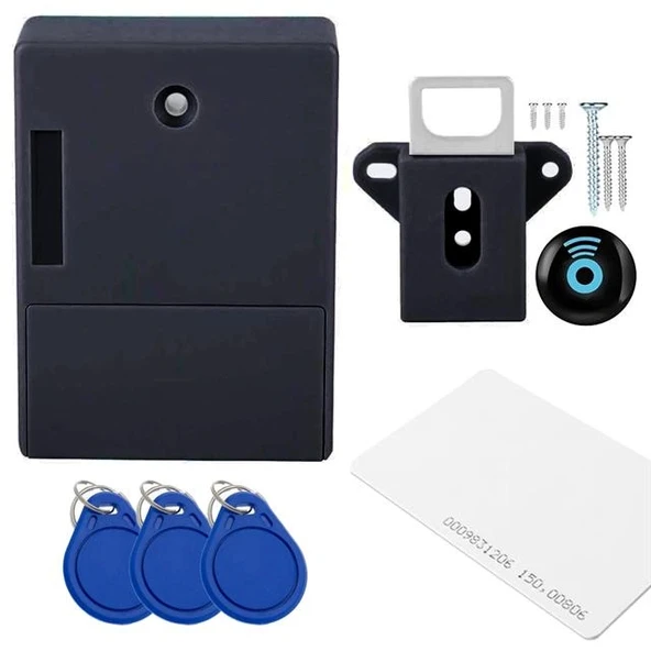 PowerMaster PM-26971 Gizli Çekmece Dolap RFID Kapı Güvenlik Kilidi ürün görseli 1