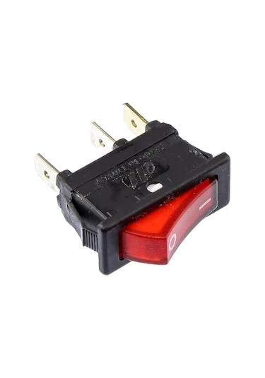 Tek-iş Işıklı Tekli Anahtar On Off Işıklı Anahtar Elektrkli Cihaz Anahtarı ürün görseli 1